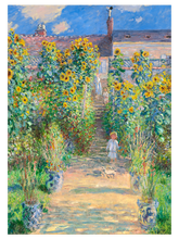 Monet The Artist's Garden at Vétheuil - Art Print